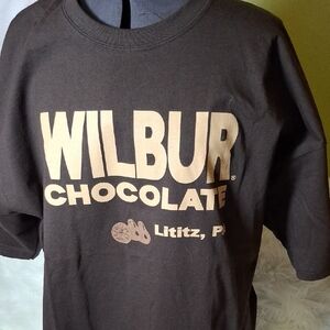 Chocolate T-Shirt - Dark Brown with Cream Print